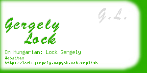 gergely lock business card